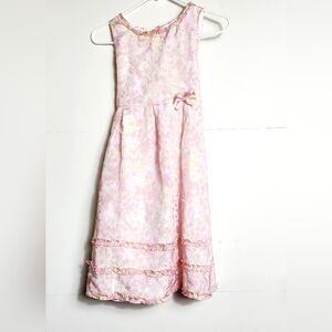 George Brand Big Girl's Pink And Yellow Dress Size: 12